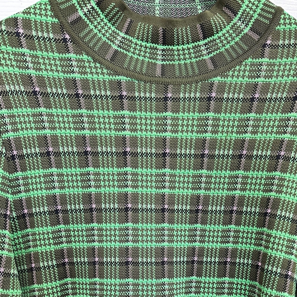 Rare‼️Exquisite‼️EUC Missoni Green/BrownPink Weave 60’s style Midi Dress/Sweater - Picture 13 of 16